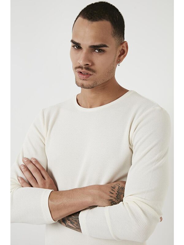 Buratti Pamuklu Bisiklet Yaka Slim Fit Basic Sweat 5905073