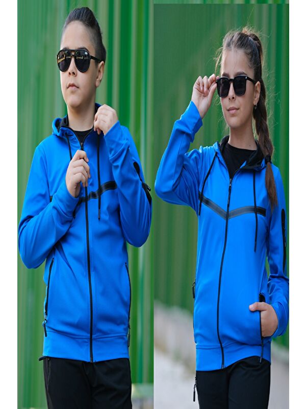 Pina Kids Unısex Dalgıç Kumaş Kapüşonlu Eşofman Takımı ESF 600