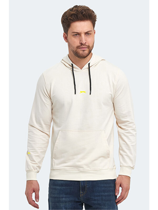 SLAZENGER OSLO IN  Erkek Kapüşonlu Sweatshirt Hoodie Bej