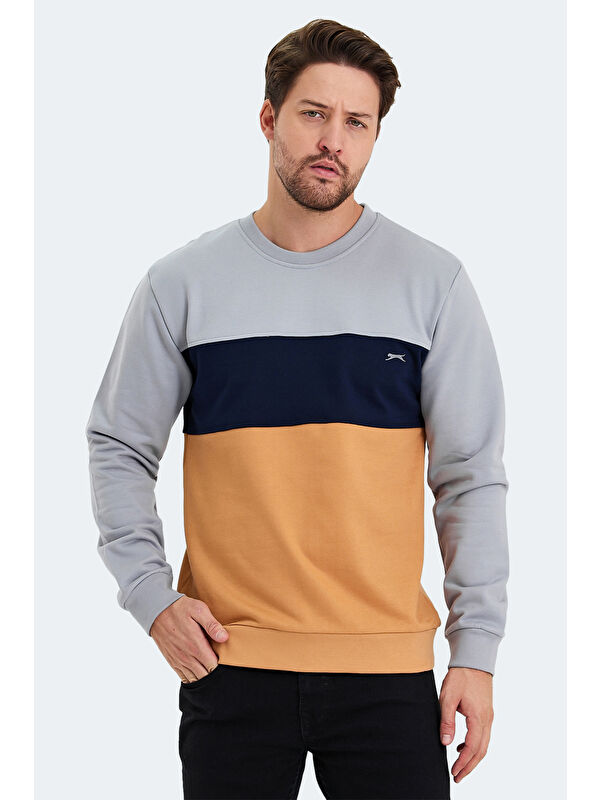 SLAZENGER KALYN IN Erkek Gri Sweatshirt