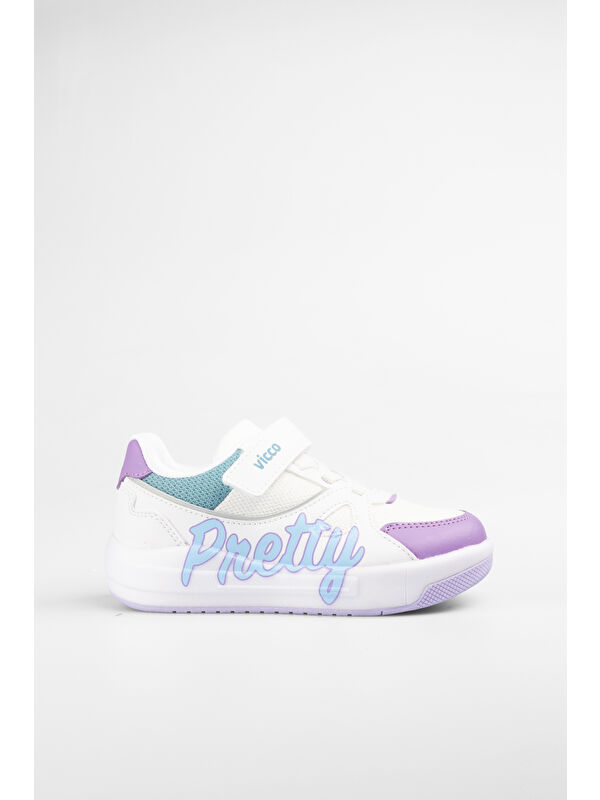 Pretty Işıklı Kız Bebek Beyaz Sneaker - Görsel 3