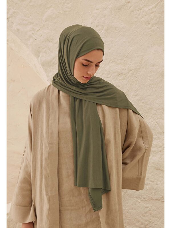 Fresh Scarfs Penye Şal Küf Yeşili