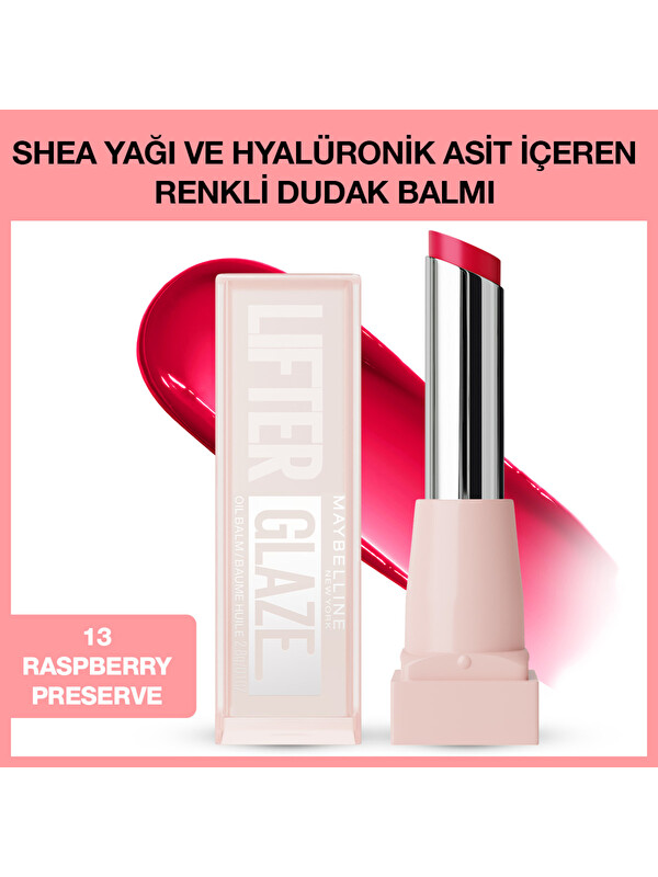 Maybelline New York Lifter Glaze Shea Yağı ve Hyalüronik Asit İçeren Nemlendirici Renkli Dudak Balmı