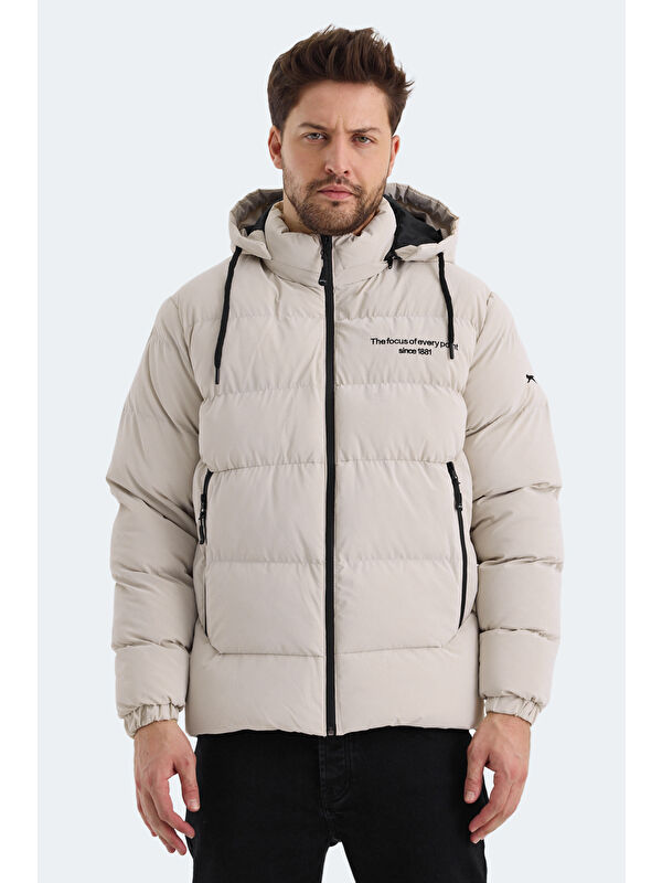 SLAZENGER HEINER Erkek Şişme Mont Kaban Bej