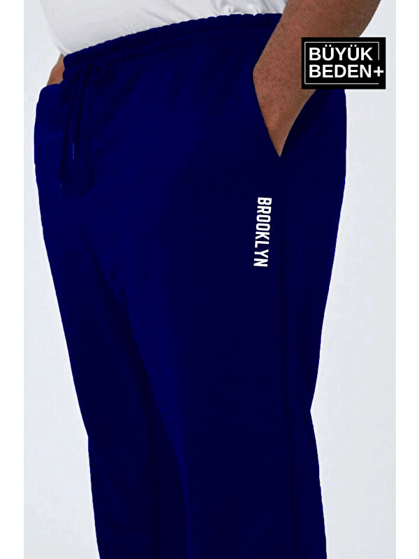 Süperlife Brooklyn Baskılı İnce Erkek Büyük Beden Jogger Eşofman Altı SPR25EA53