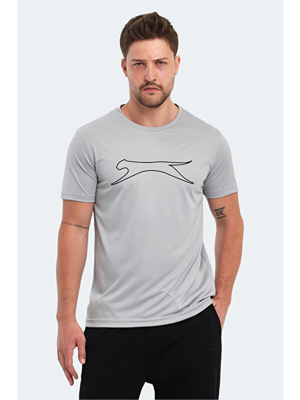 SLAZENGER Erkek Tişört Gri