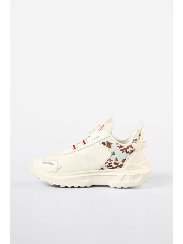 Code Hafif Unisex Okul Öncesi Bej Spor Ayakkabı - Görsel 6