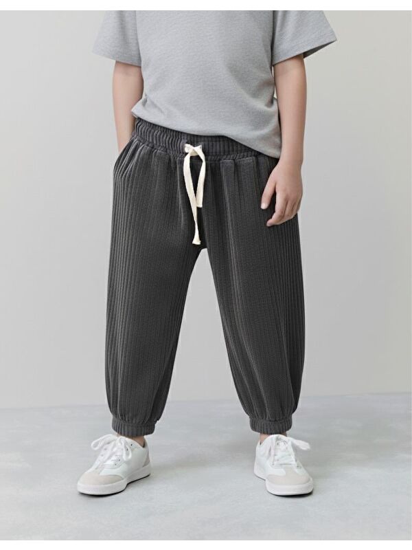 CİGİT Erkek Çocuk Kadife Jogger Pantolon