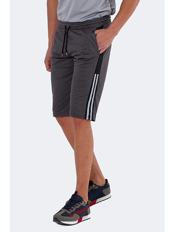 SLAZENGER SAKI Erkek Şort Koyu Gri
