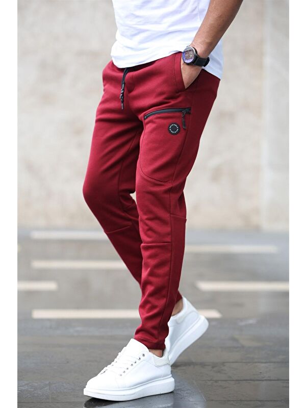 Madmext Basic Bordo Jogger Eşofman Altı 4207