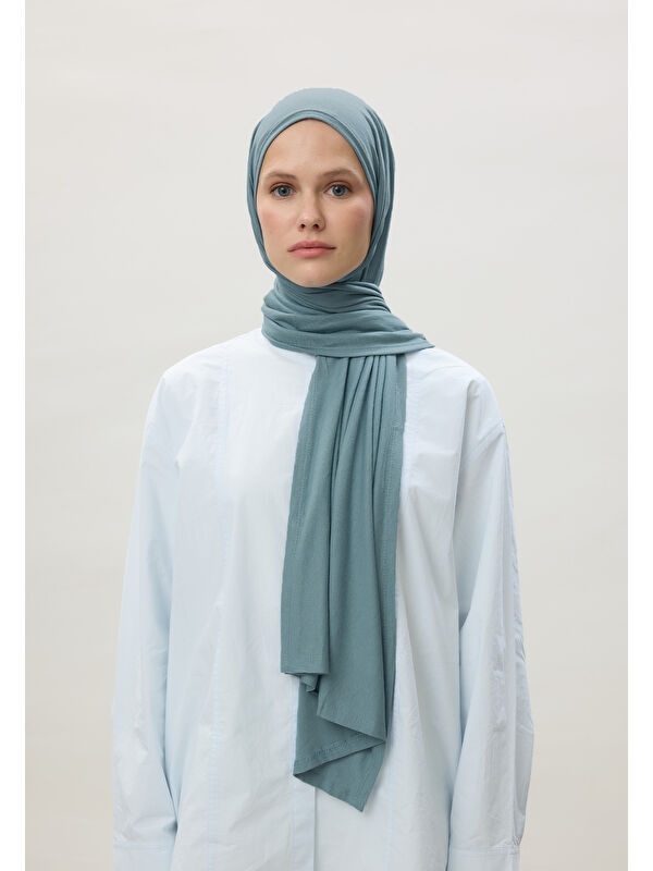 Fresh Scarfs Penye Şal Açık Mavi