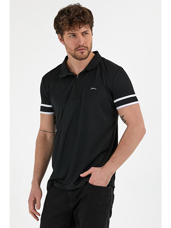 SLAZENGER REDMOND Erkek Tişört Siyah