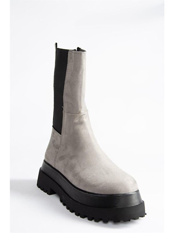 J267063102 Gri Kadın Bot - Görsel 4