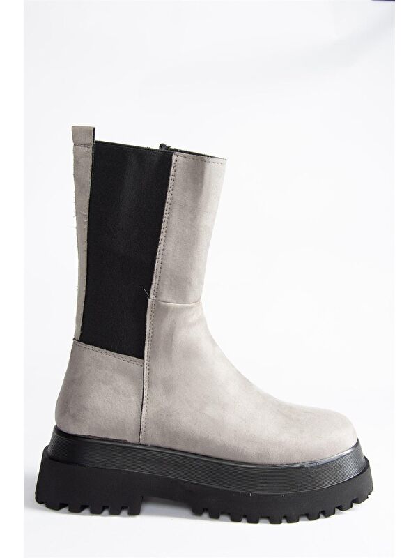 J267063102 Gri Kadın Bot - Görsel 5