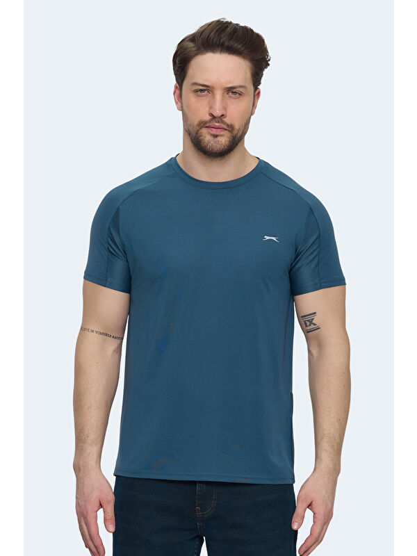 SLAZENGER VISHAL KTN Erkek Petrol Tişört