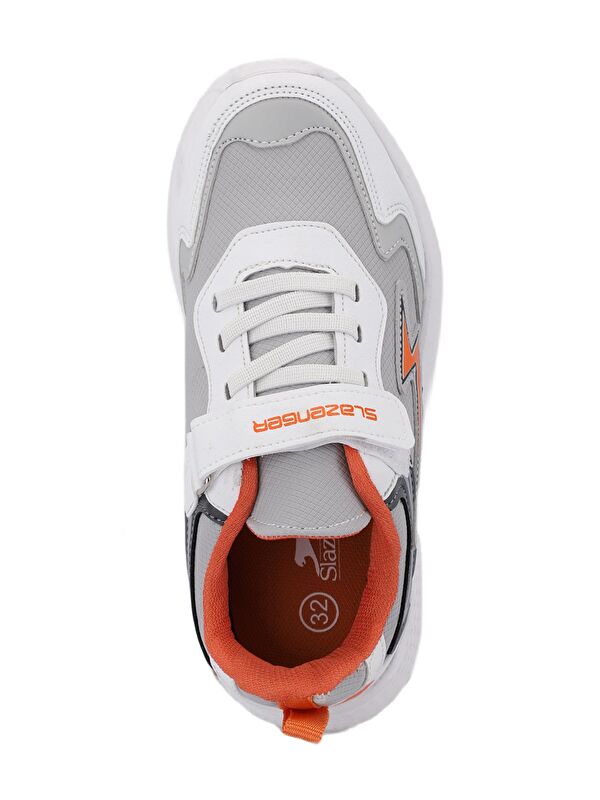 KAOR KTN Sneaker Kız Çocuk Ayakkabı Gri / Turuncu - Görsel 6