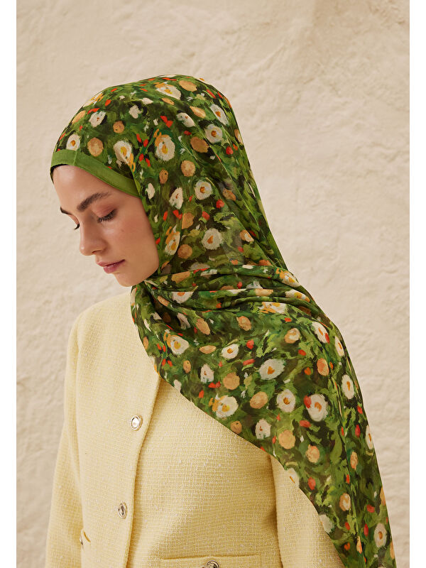 Fresh Scarfs Agnes Desen Rami Şal Orman