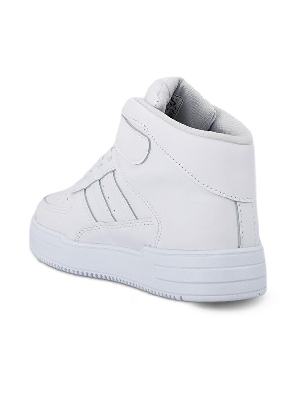 NICOLA I Kız Çocuk Cırt Cırtlı Beyaz Günlük Spor Ayakkabısı - Görsel 4