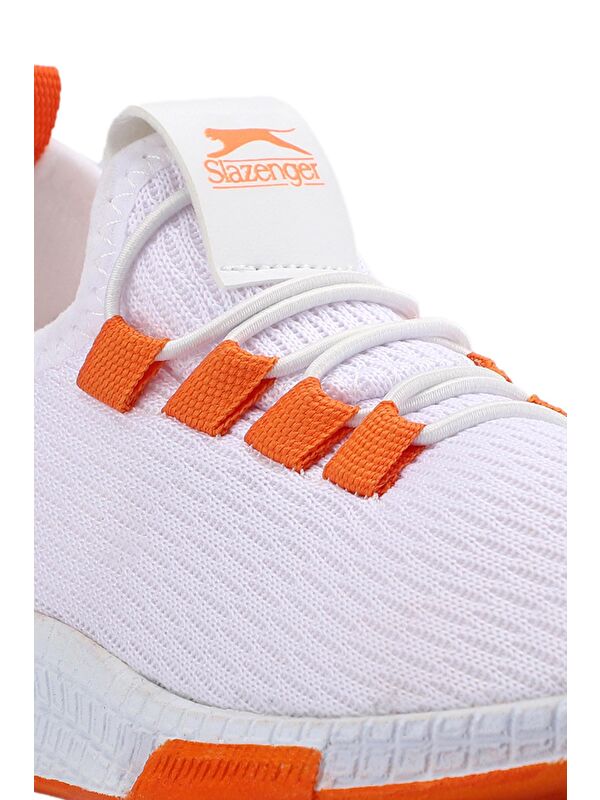 ABENA I Sneaker Kız Çocuk Ayakkabı Beyaz / Turuncu - Görsel 5