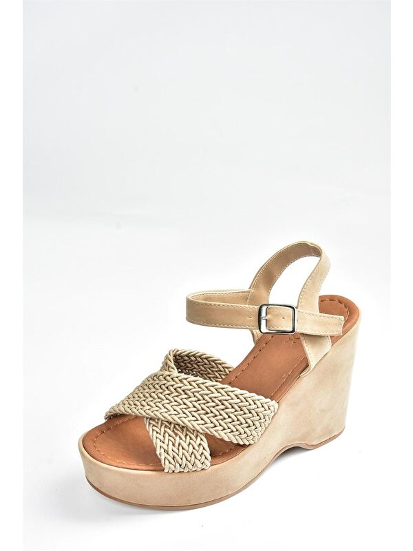 K250909002 Ten Dolgu Taban Kadın Ayakkabı - Görsel 5