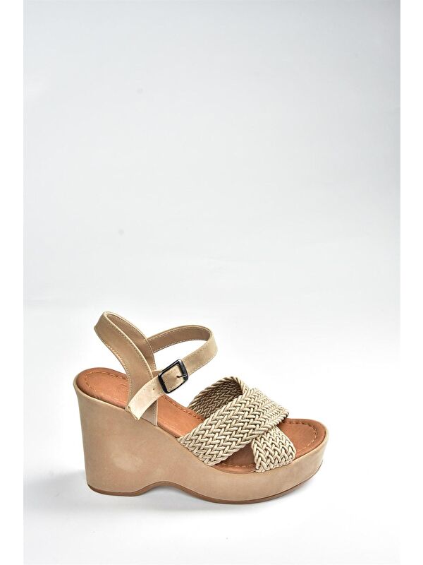 K250909002 Ten Dolgu Taban Kadın Ayakkabı - Görsel 6