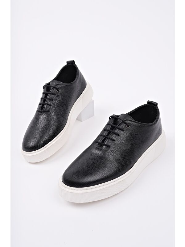 SEBASTİAN Bağcıklı Hakiki Deri Erkek Günlük Casual Ayakkabı - Görsel 3