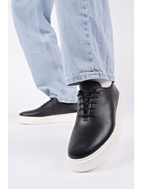 SEBASTİAN Bağcıklı Hakiki Deri Erkek Günlük Casual Ayakkabı - Görsel 7