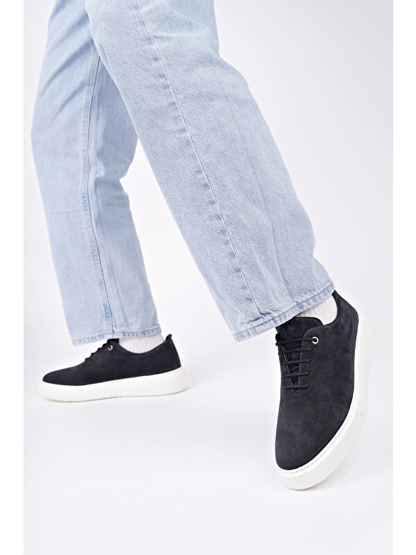 SEBASTİAN Bağcıklı Hakiki Deri Erkek Günlük Casual Ayakkabı - Görsel 8