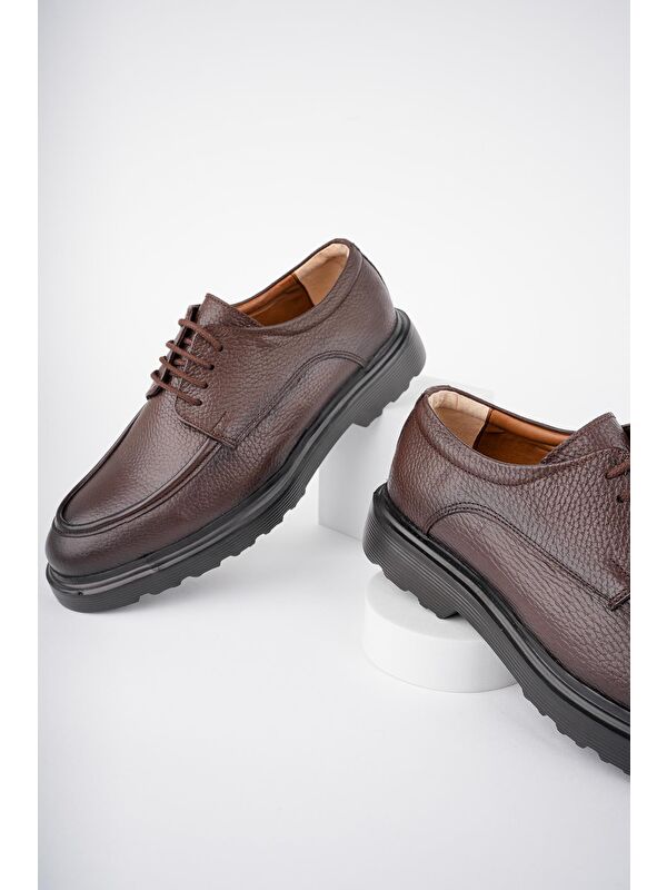 SAMUEL Günlük Klasik Hakiki Deri Casual Rahat Ortopedik Kalın Taban Erkek Ayakkabı - Görsel 7