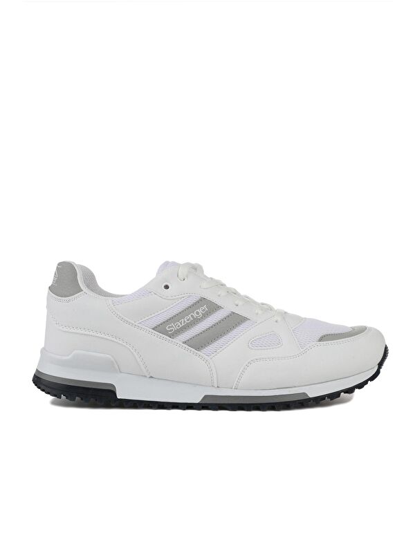 SLAZENGER MAROON I Büyük Beden Sneaker Erkek Ayakkabı Beyaz / Gri