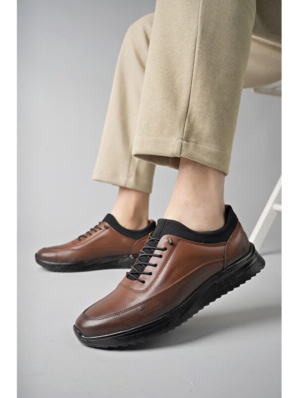 FREE Erkek Günlük Klasik Hakiki Deri Casual Rahat Ortopedik Ayakkabı - Görsel 6