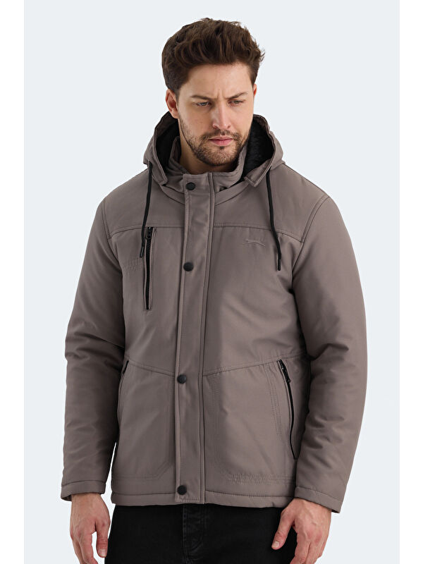 SLAZENGER HEAVEN Erkek Mont  Kaban Bej