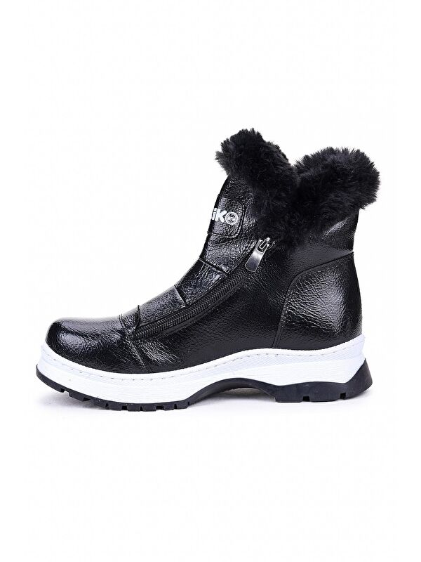 250 Rugan Çatlak Fermuarlı Kız Çocuk Bot Ayakkabı - Görsel 6