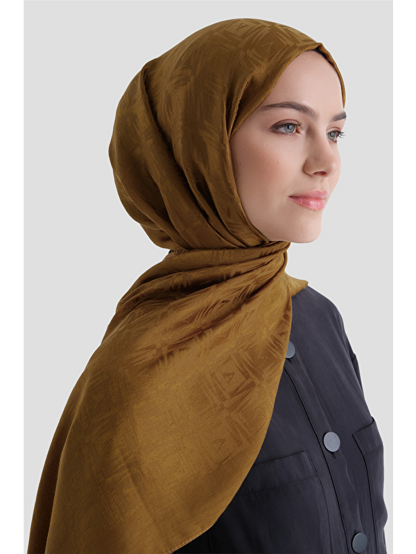 ARMİNE Lyocell Naia Kare Monogram Şal 6 72