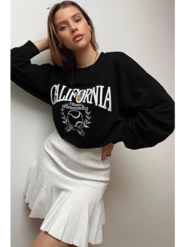 Madmext Siyah Sweatshirt Mg1112