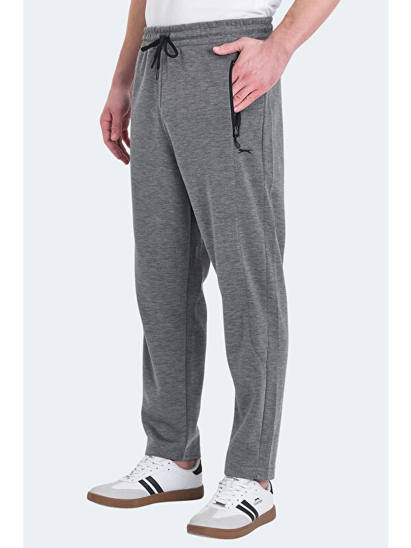 SLAZENGER KALINA IN Erkek Fermuar Cepli Koyu Gri Eşofman Altı