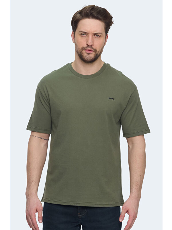 SLAZENGER VELLAMO Erkek Haki Tişört