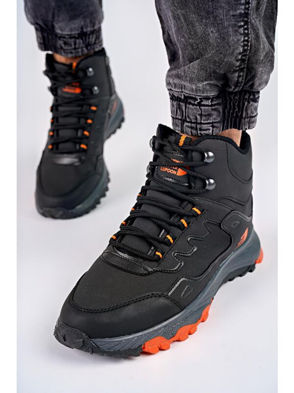 İZLAND Unisex Trekking Outdoor Bağcıklı Yandan Fermuarlı Kışlık Bot - Görsel 2