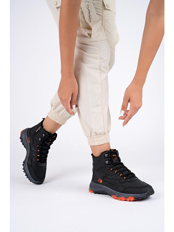 İZLAND Unisex Trekking Outdoor Bağcıklı Yandan Fermuarlı Kışlık Bot - Görsel 4