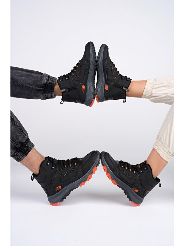 İZLAND Unisex Trekking Outdoor Bağcıklı Yandan Fermuarlı Kışlık Bot - Görsel 6