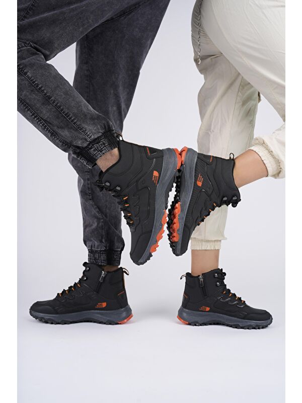 İZLAND Unisex Trekking Outdoor Bağcıklı Yandan Fermuarlı Kışlık Bot - Görsel 7