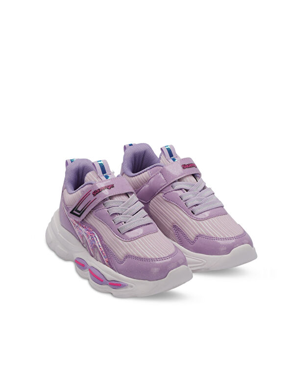 NOELA Kız Çocuk Cırt Cırtlı Lila Günlük Spor Ayakkabısı - Görsel 3