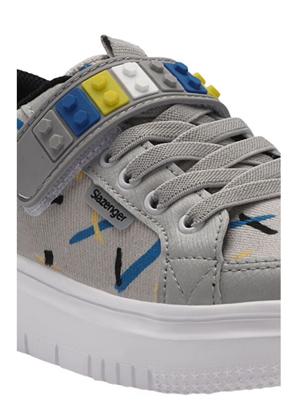 NUMANCIA Erkek Çocuk Cırt Cırtlı Gri / Siyah Günlük Spor Ayakkabısı - Görsel 5