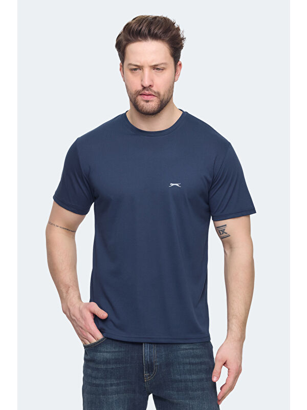 SLAZENGER KRATER Erkek Lacivert Tişört