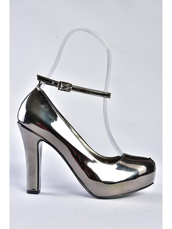 M3480077 Antrasit Kadın Topuklu Ayakkabı - Görsel 5