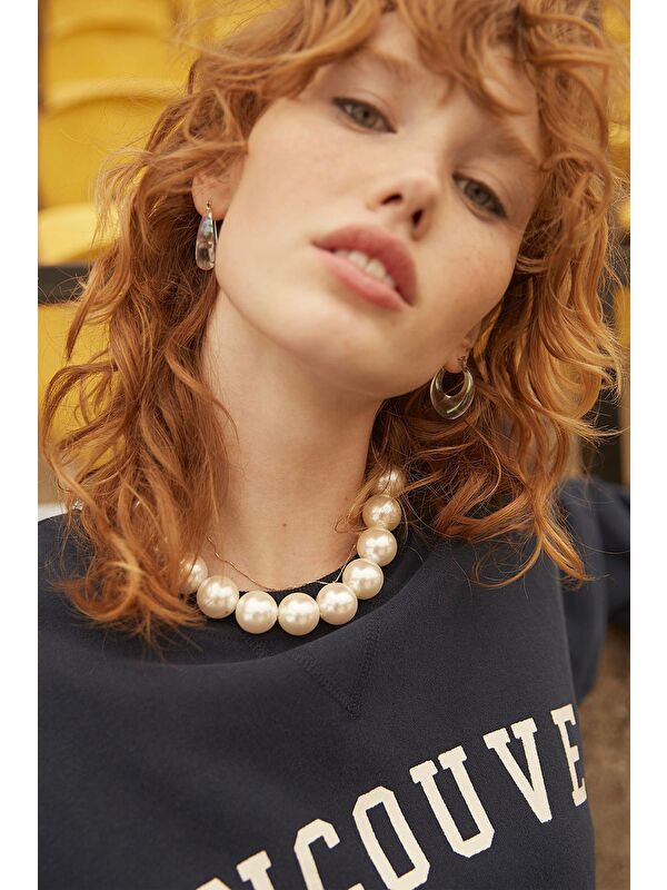 New Obsessions Büyük İncili Kolye