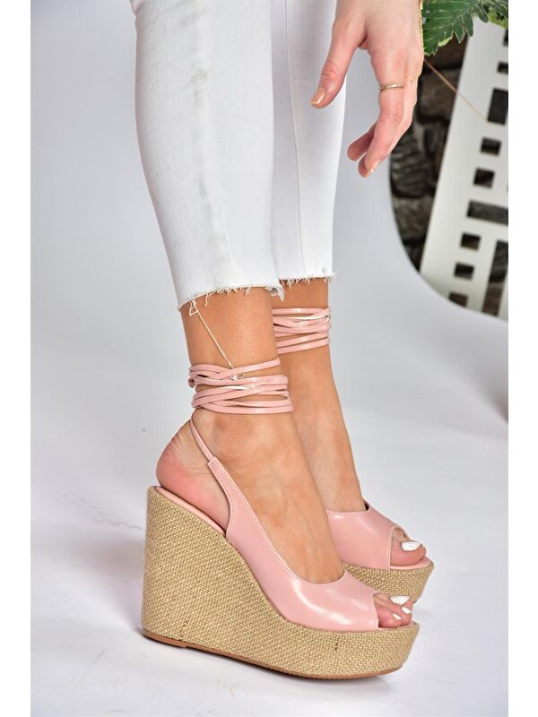 P572180809 Pudra Dolgu Taban Kadın Ayakkabı - Görsel 3