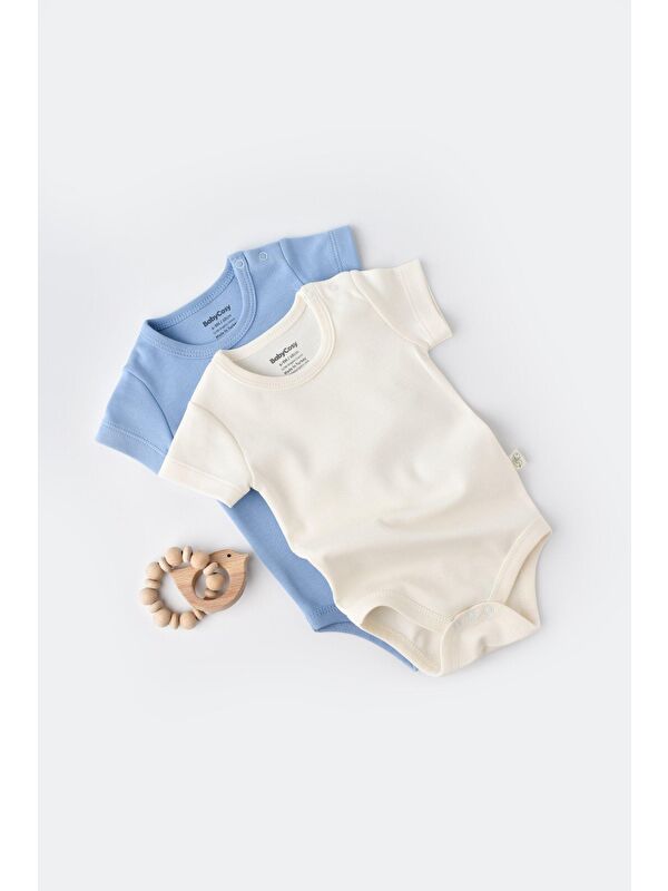 BabyCosy Organic  2 Li Kısa Kollu Badi