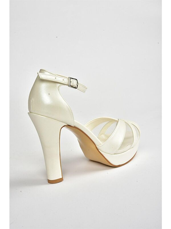 Sedef Platform Topuklu Kadın Abiye Ayakkabı M348202009 - Görsel 5