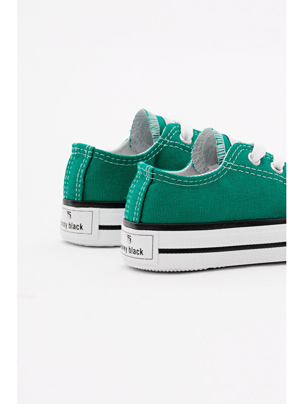 Çocuk Unisex Yeşil Rahat Kalıp Bağcıklı Spor Ayakkabı - Görsel 6